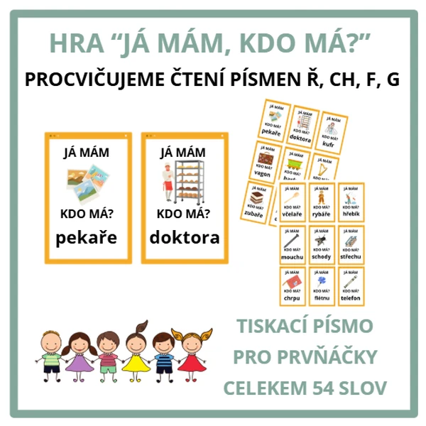 Procvičujeme čtení: f,g,ř,ch