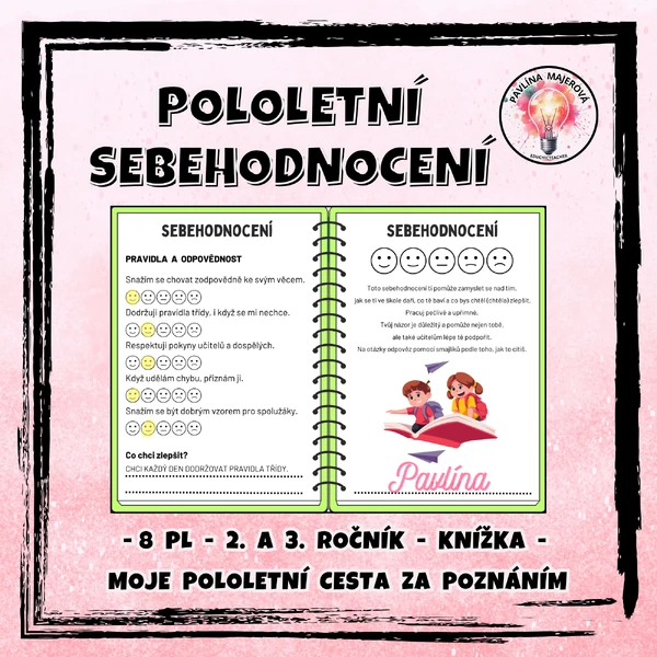 SEBEHODNOCENÍ - Moje pololetní cesta za poznáním (2. a 3. ročník)
