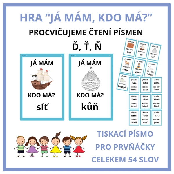Čtení s Ď Ť Ň