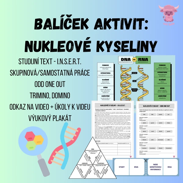 Nukleové kyseliny - balíček aktivit