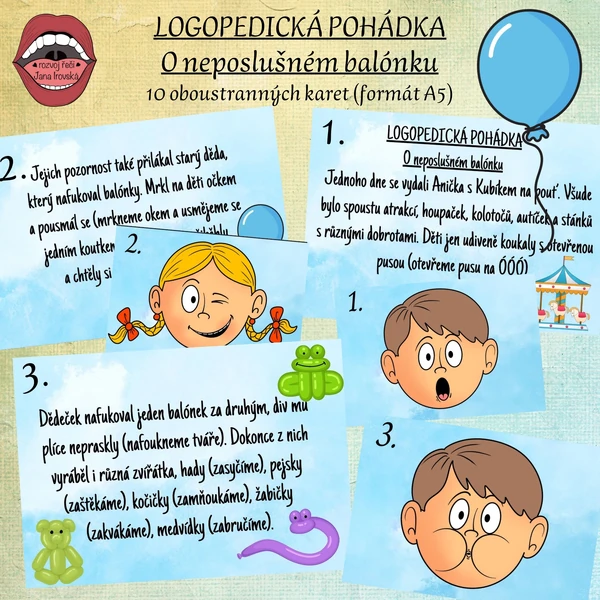 LOGOPEDICKÁ POHÁDKA: O NEPOSLUŠNÉM BALÓNKU
