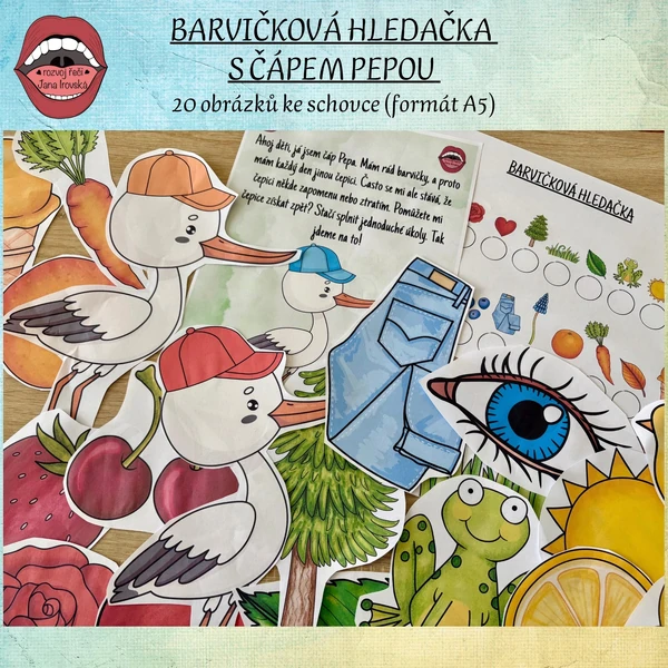 BARVIČKOVÁ HLEDAČKA S ČÁPEM PEPOU