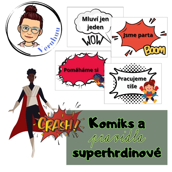 Komiks a superhrdinové - pravidla