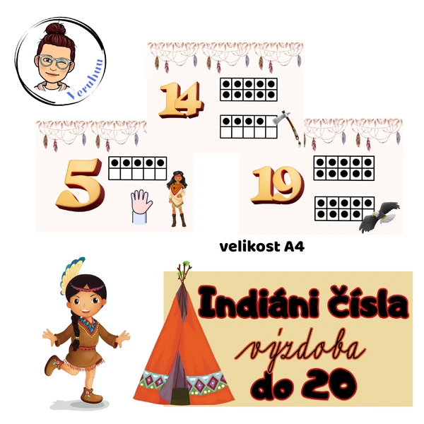 Indiáni - čísla do 20