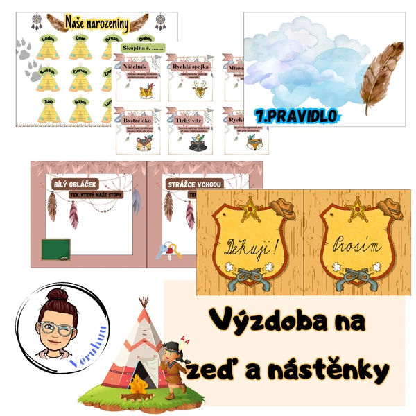 Indiáni - výzdoba