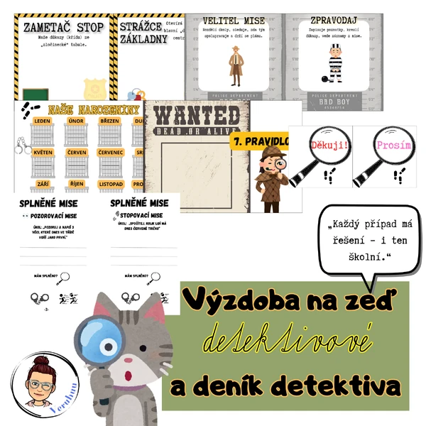 Detektivové - výzdoba