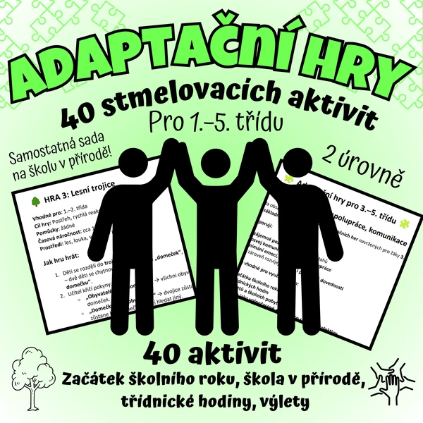 🧩Třída jako tým – Hry pro vztahy, důvěru a pohyb🤝 