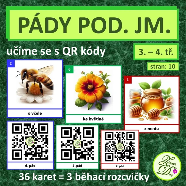 Pády pod. jm. s QR