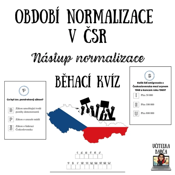 Běhací kvíz - Období normalizace v ČSR - nástup normalizace