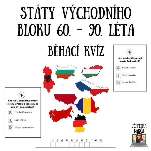 Běhací kvíz - Státy východního bloku 60. -90. léta
