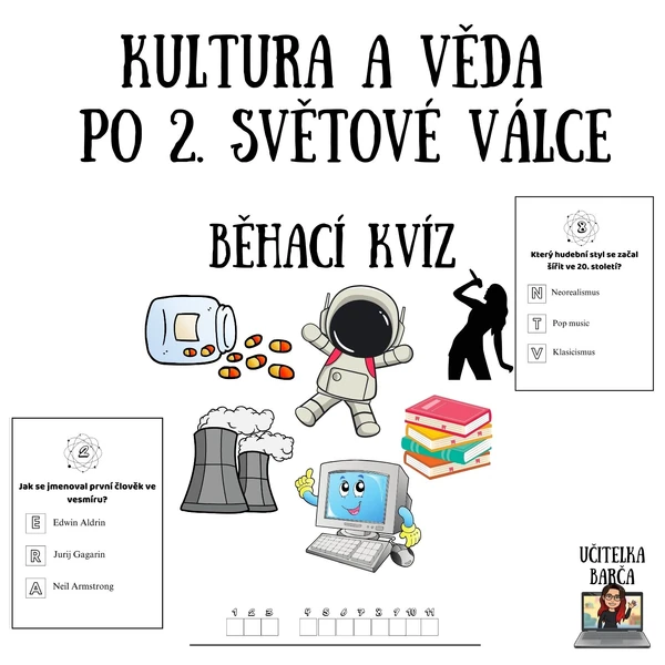 Běhací kvíz - Kultura a věda po 2. světové válce