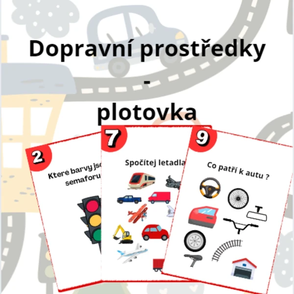 Dopravní prostředky - plotovka
