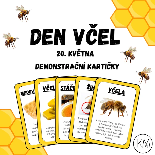 Den včel - demonstrační kartičky