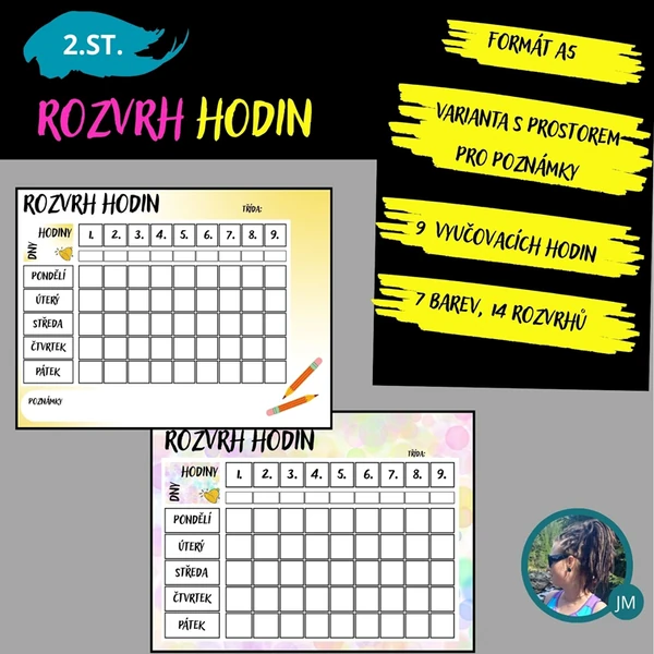 ROZVRH HODIN PRO ŽÁKY