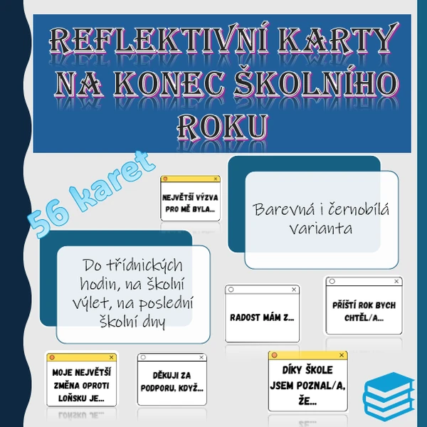 Reflektivní karty na konec školního roku
