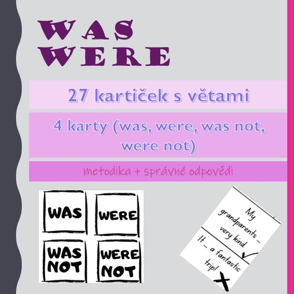 was - were - aktivita do dvojice, skupinek