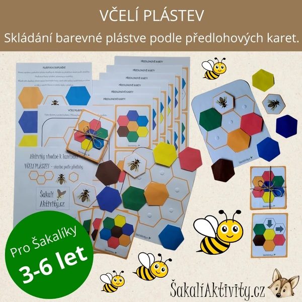 Sada aktivit - VČELÍ PLÁSTEV - stavba podle předlohy