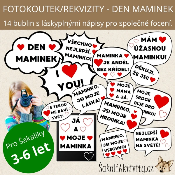  Fotokoutek - rekvizity - Den maminek 
