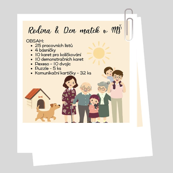 Materiály do MŠ - Rodina & Den matek