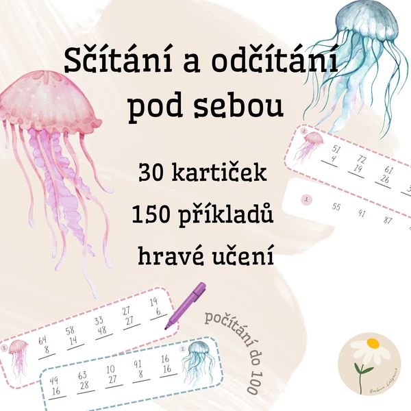 Sčítání a odčítání pod sebou (do 100)