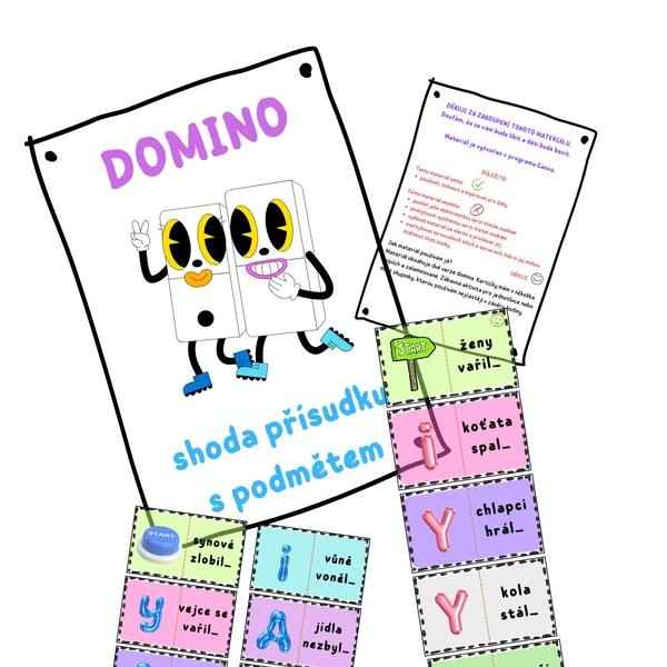 Domino - shoda přísudku s podmětem