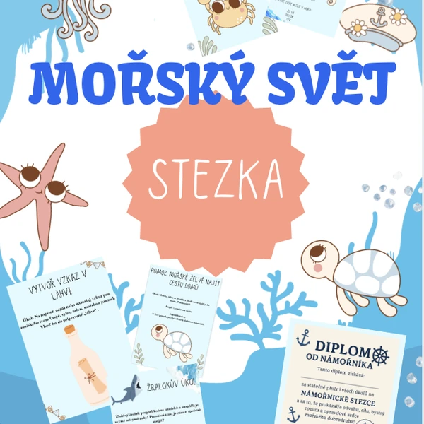 Stezka/plotovka - moře, námořníci, mořský svět