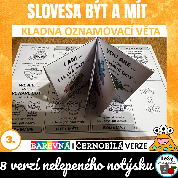 AJ: Být a mít - nelepený notýsek
