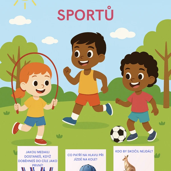 ☀️ Stezka letních sportů – sportovní stezka pro malé šampiony! 🏅