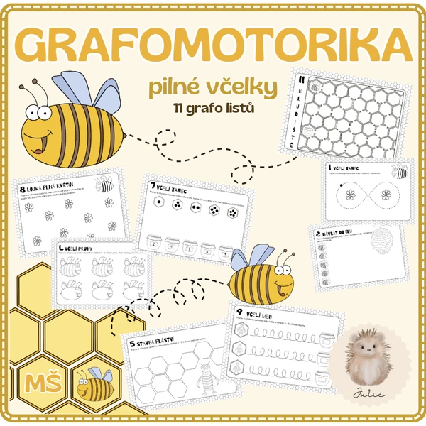 GRAFOMOTORIKA - VČELY