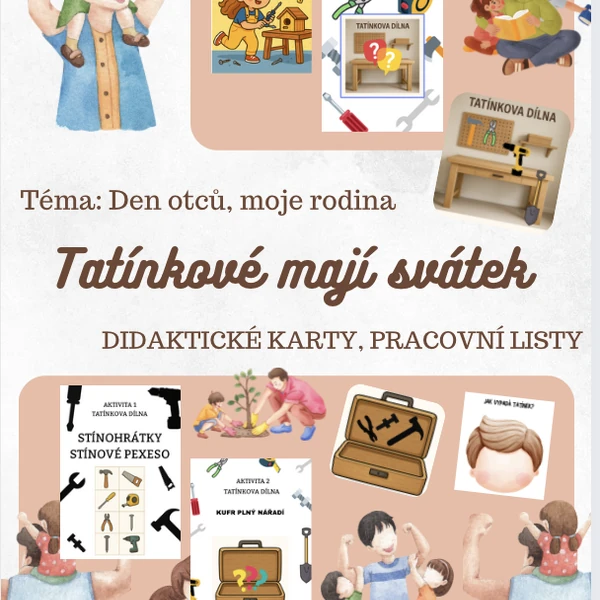 Tatínek má svátek, moje rodina (Den otců) - SADA AKTIVIT