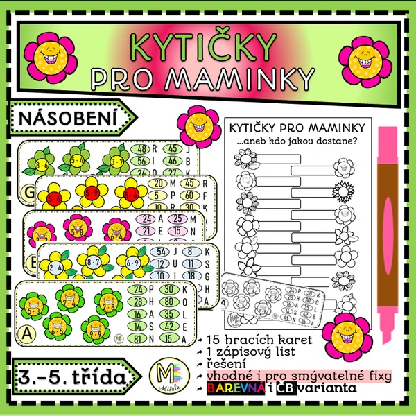 KYTIČKY PRO MAMINKY- NÁSOBENÍ- MALÁ NÁSOBILKA