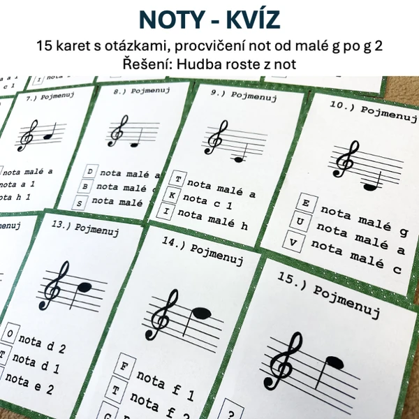 Noty - kvíz