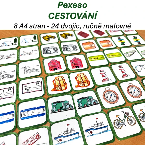 Pexeso - CESTOVÁNÍ