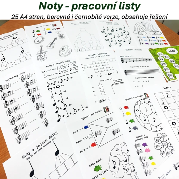 Pracovní listy - NOTY