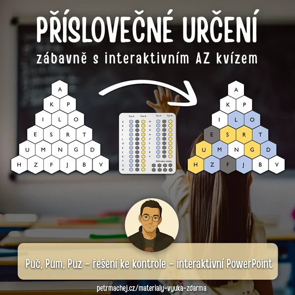 AZ KVÍZ: Příslovečné určení (interaktivní)