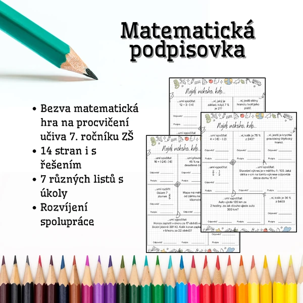 Matematická podpisovka 7.tř.