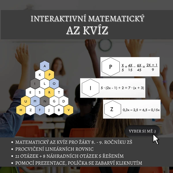 AZ kvíz lineární rovnice