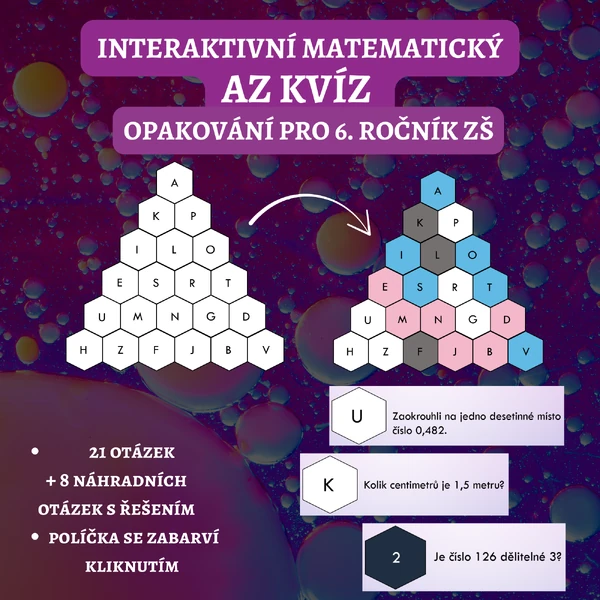 AZ kvíz - opakování 6. ročník ZŠ