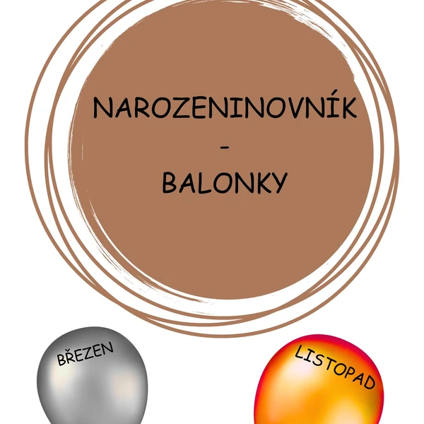 XXL Narozeninovník - Balónky