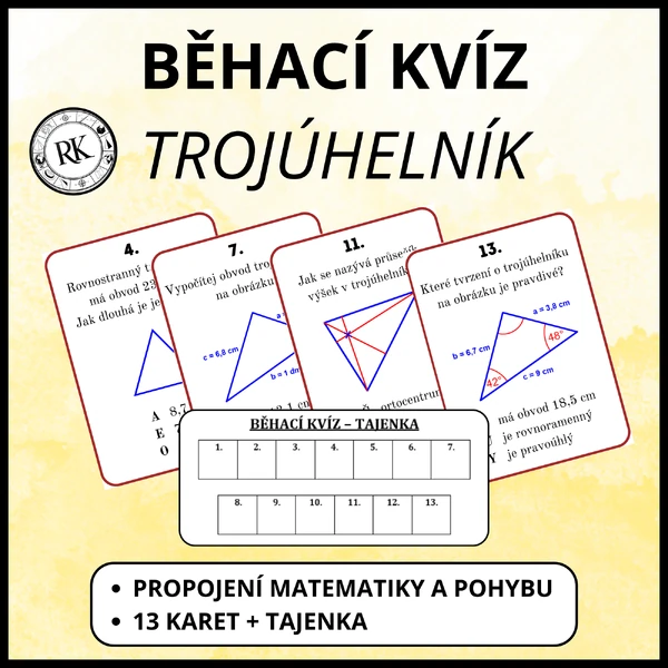 Trojúhelník - Běhací kvíz