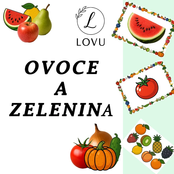 Ovoce a zelenina - demonstrační obrázky 