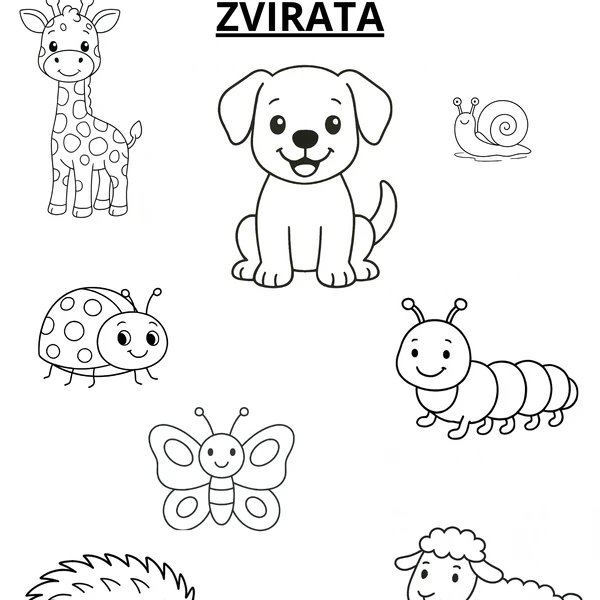 Omalovánky - Zvířata