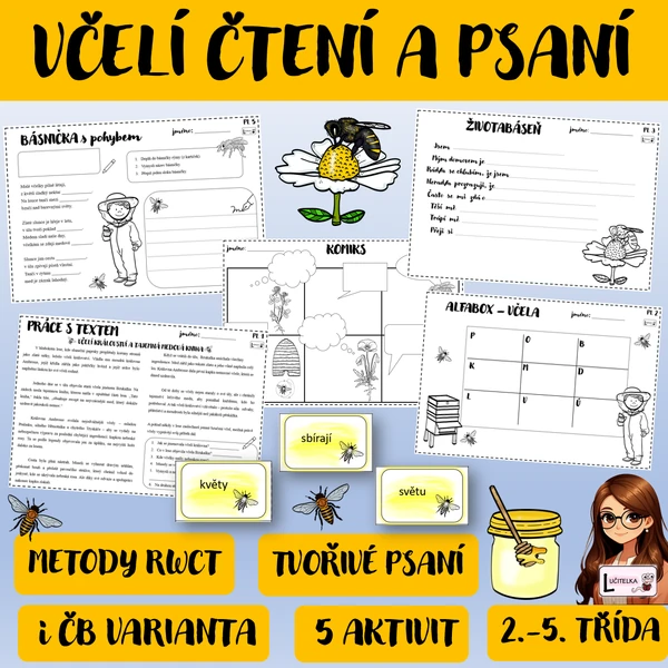 VČELY - TVOŘIVÉ PSANÍ A ČTENÍ