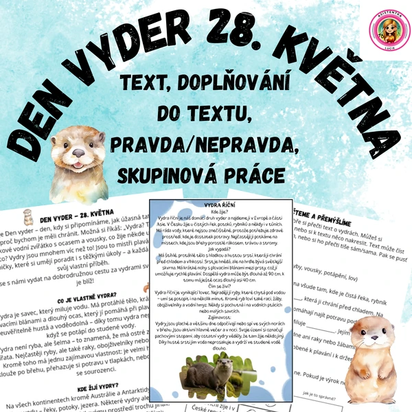 Den vyder 28. května - text, doplňování, pravda/nepravda, skupinovka 