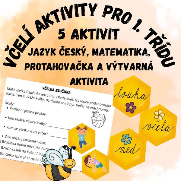 Včelí aktivity pro 1. třídu - Světový den včel