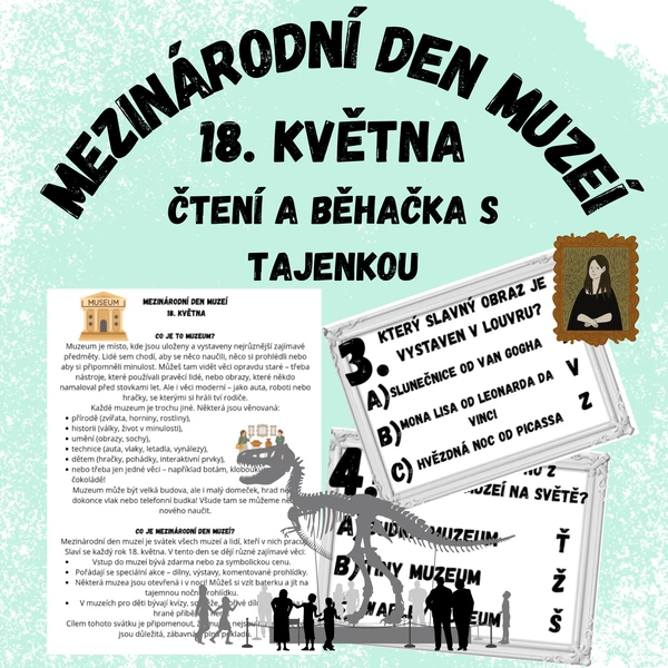 Mezinárodní den muzeí 18. května - čtení a běhačka s tajenkou