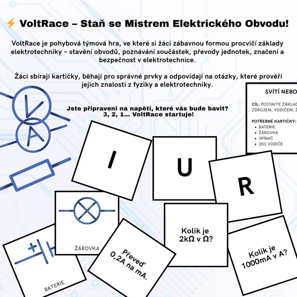 VoltRace – Staň se Mistrem Elektrického Obvodu!