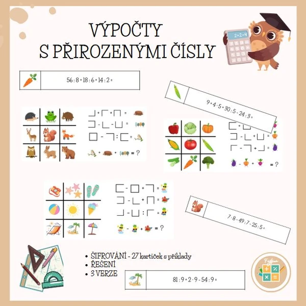 VÝPOČTY S PŘIROZENÝMI ČÍSLY