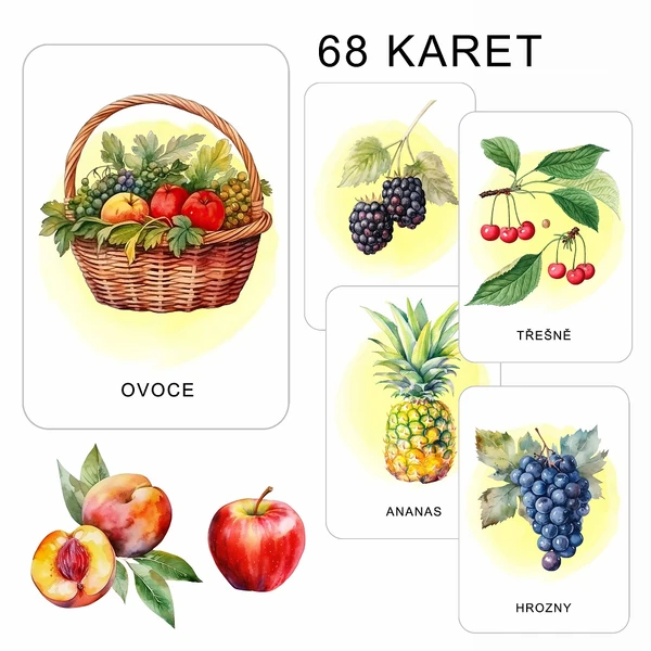 OVOCE - 68 demonstračních karet