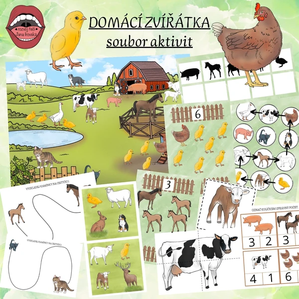 DOMÁCÍ ZVÍŘÁTKA: hravý soubor aktivit